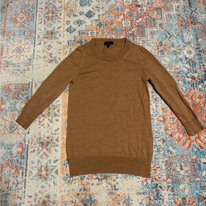 J. Crew Tippi merino wool camel crewneck sweater